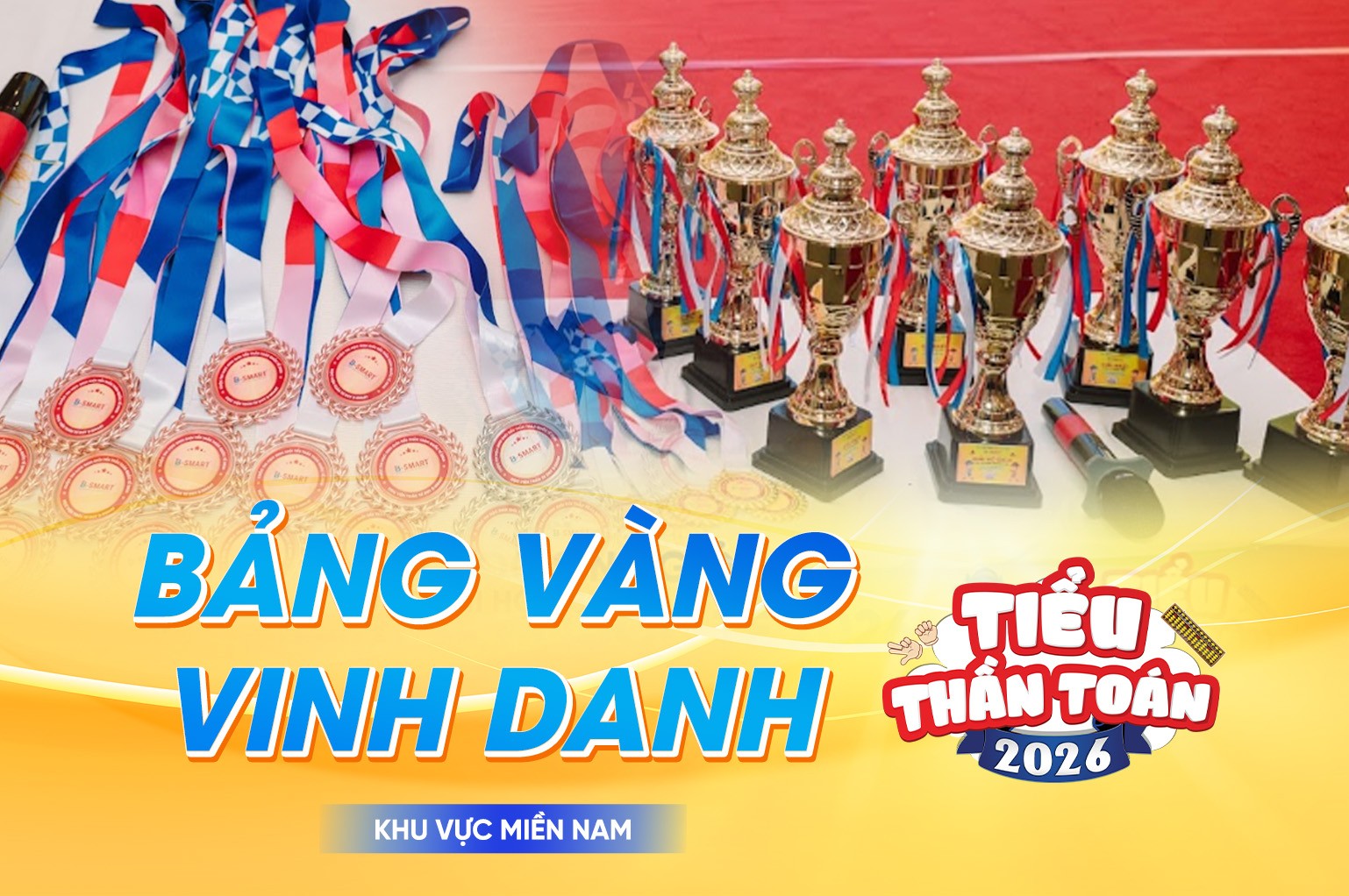 Bảng Vàng Tiểu Thần Toán Quốc Tế 2026 Khu Vực Miền Nam | B-SMART